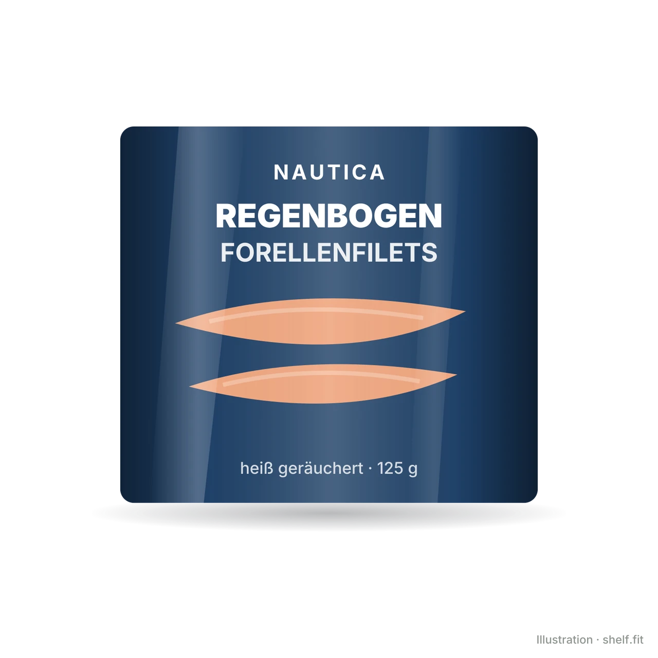 Illustration: Regenbogen-Forellenfilets, heiß geräuchert