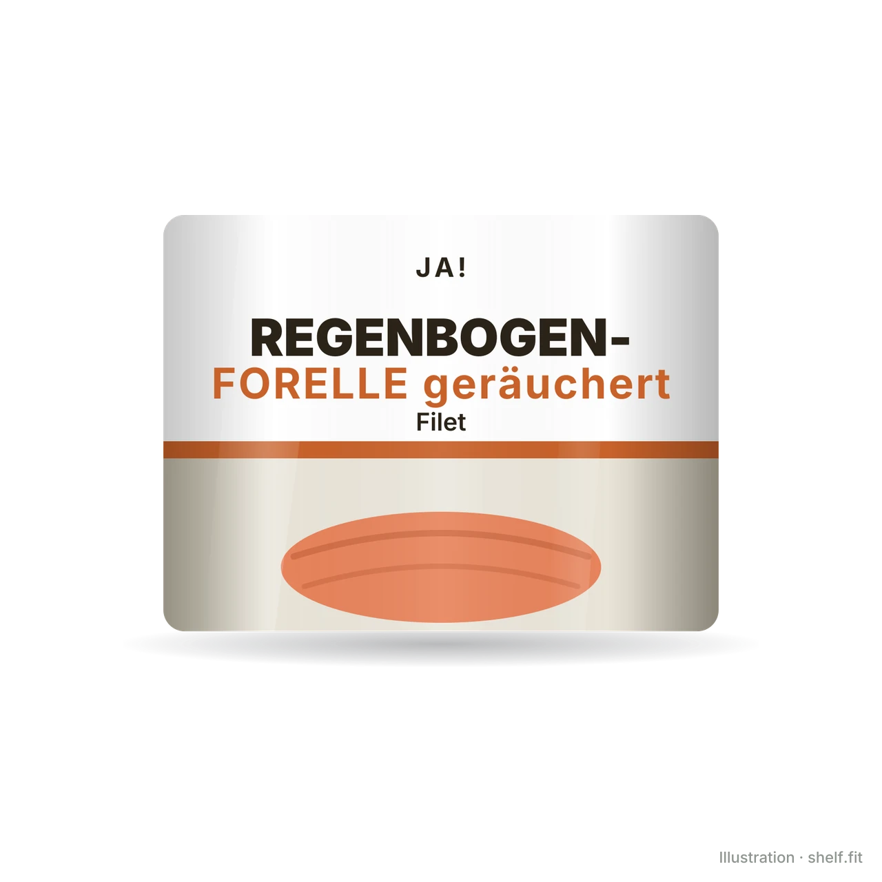 Illustration: Regenbogenforelle geräuchert