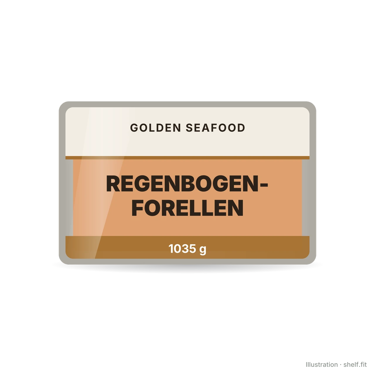 Illustration: Regenbogenforellen mit Gewürzsalz