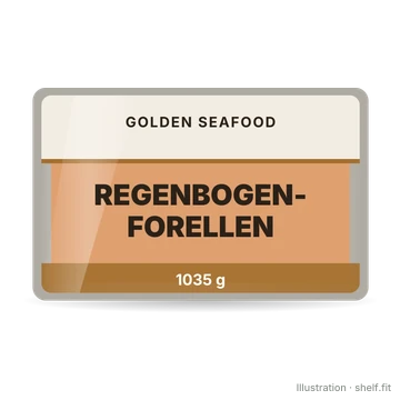 Illustration: Regenbogenforellen mit Gewürzsalz