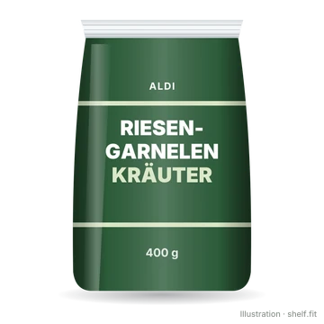 Illustration: Riesen-Garnelen in Kräutermarinade