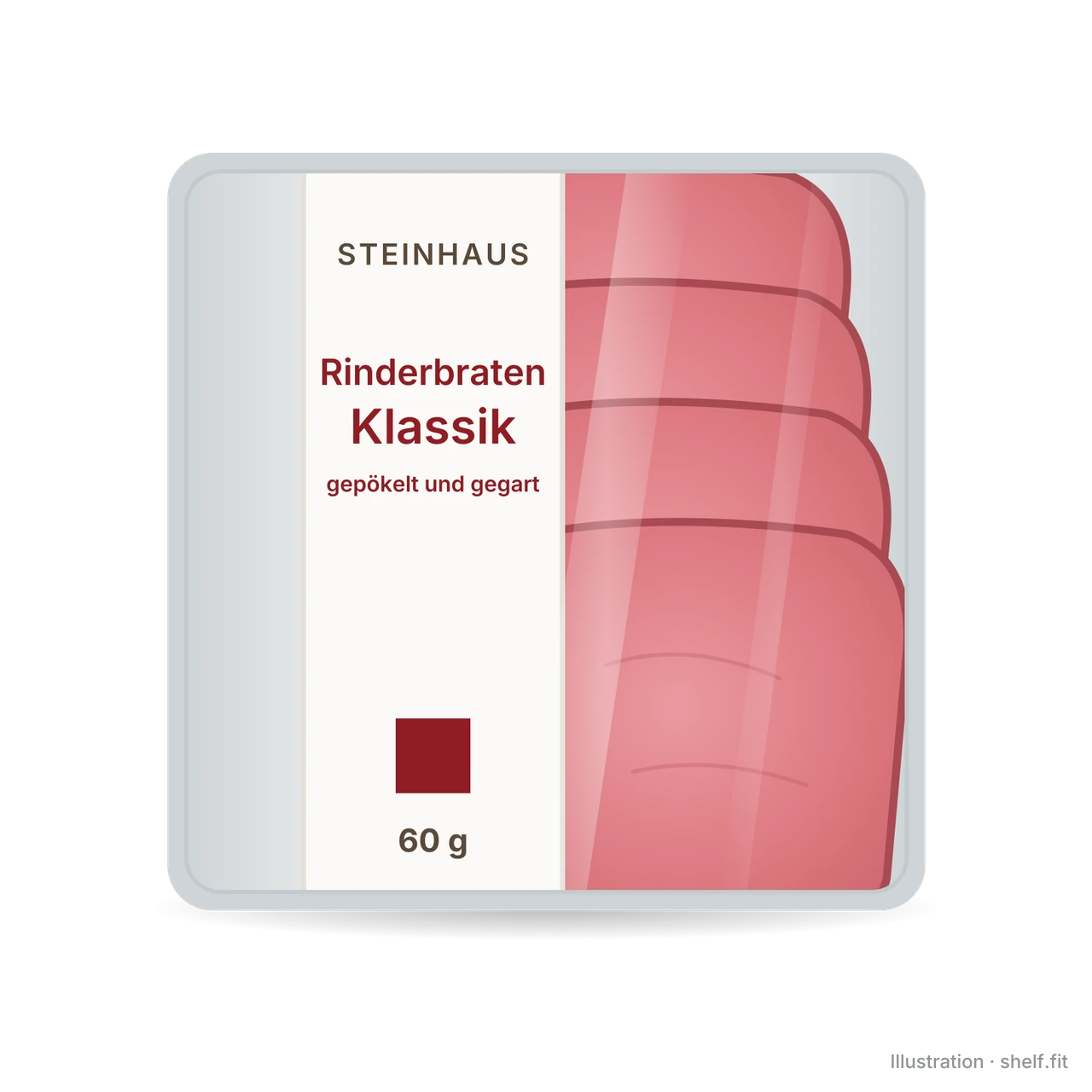 Illustration: Schale Steinhaus Rinderbraten Klassik, 60 g