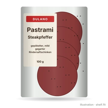 Illustration: Pastrami Rindersaftschinken Steakpfeffer