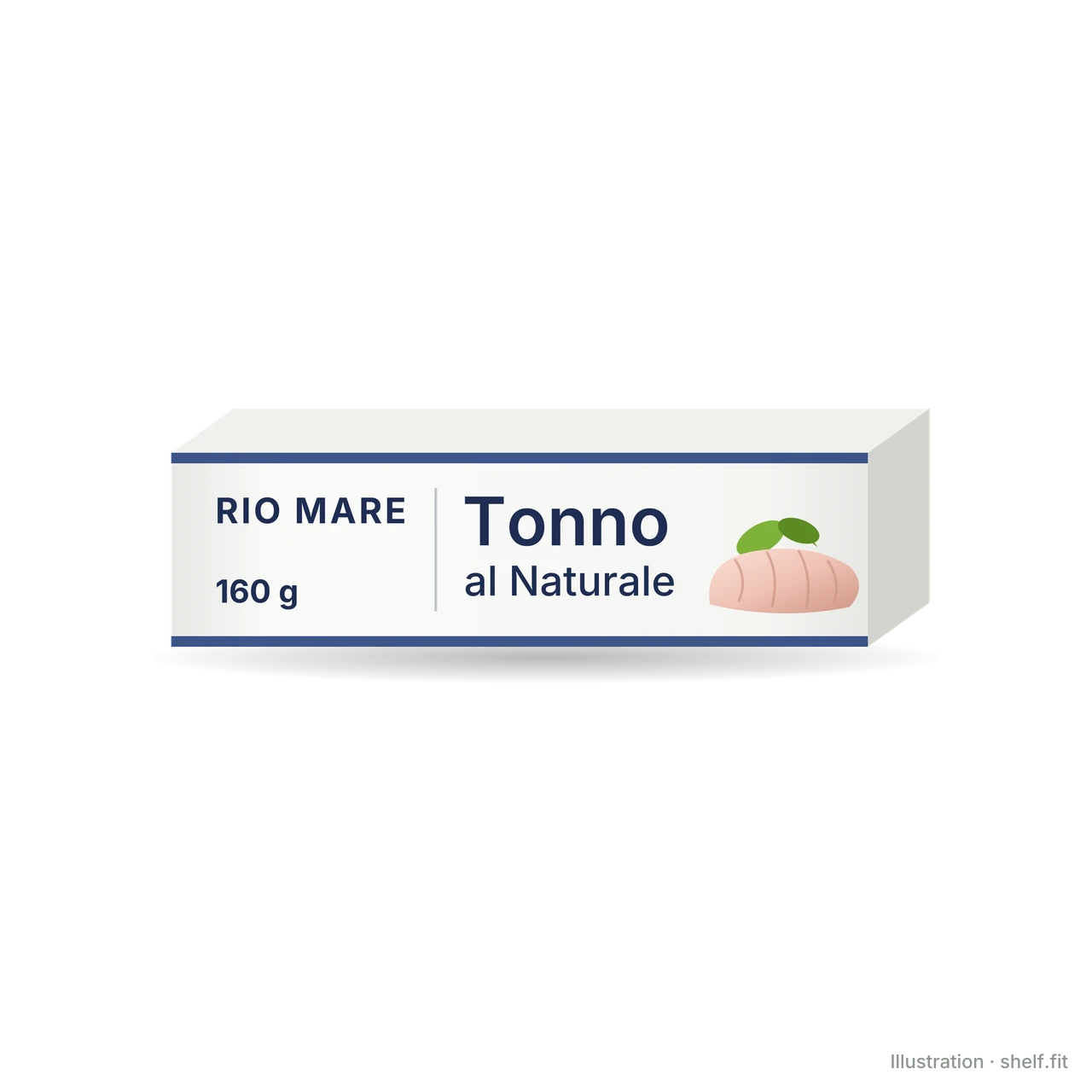 Illustration: Rio Mare Tonno al Naturale pack, 160 g