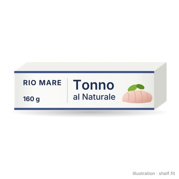 Illustration: Packung Rio Mare Tonno al Naturale, 160 g