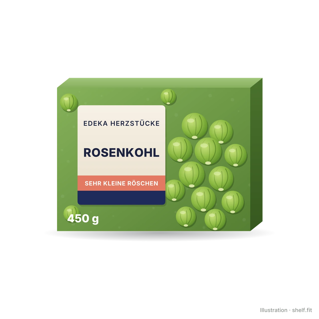 Illustration: EDEKA Herzstücke brussels sprouts pack, 450 g