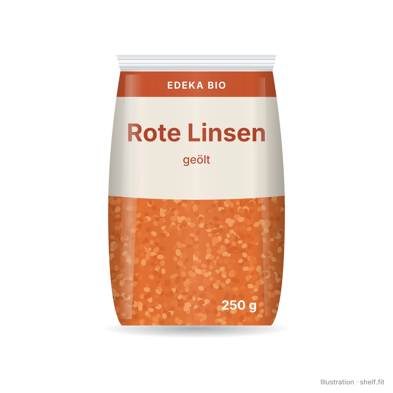 Illustration: Rote Linsen, geölt