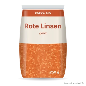 Illustration: Rote Linsen, geölt
