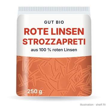 Illustration: Bio Rote Linsen Strozzapreti