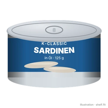 Illustration: Sardinen in Öl