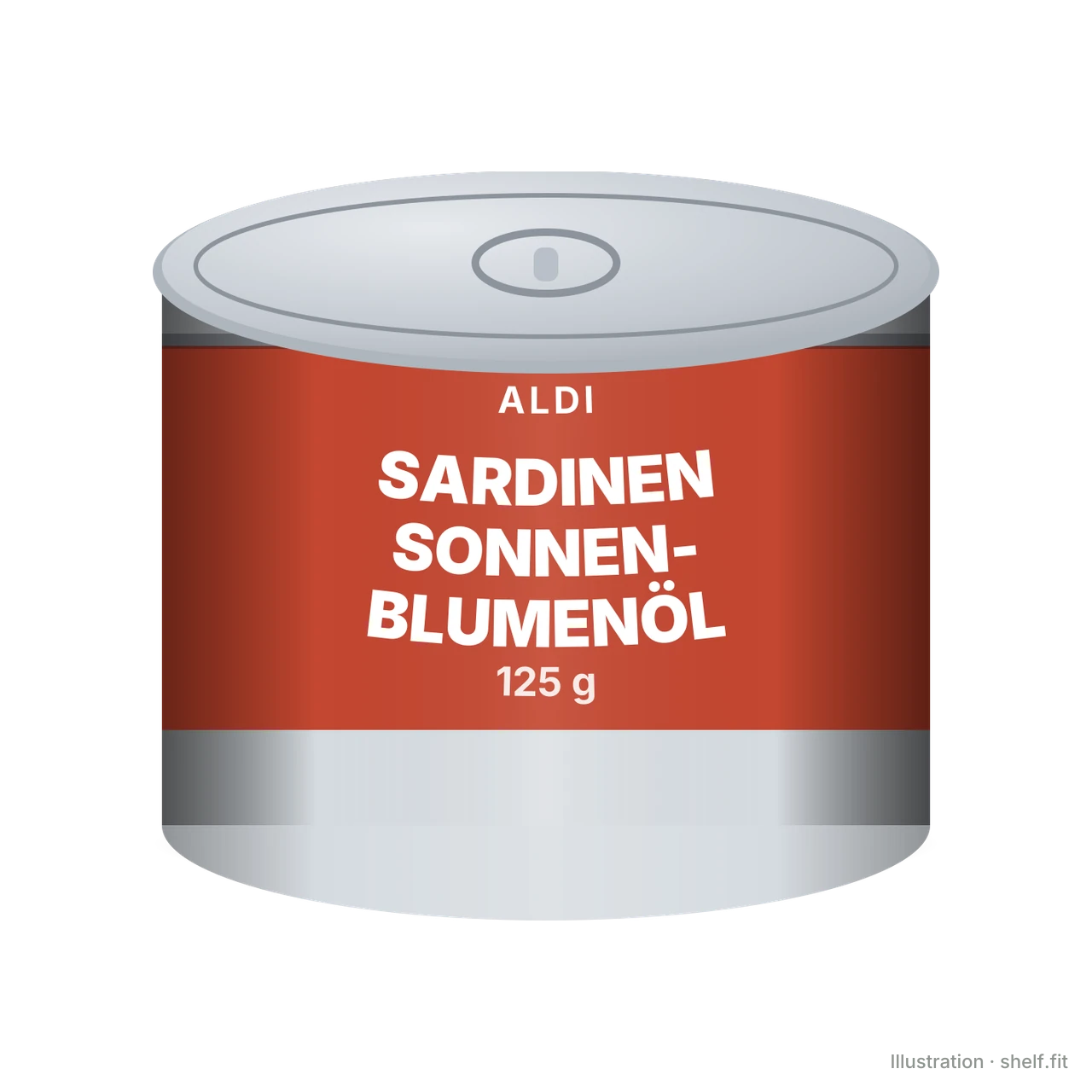 Illustration: Sardinen in Sonnenblumenöl