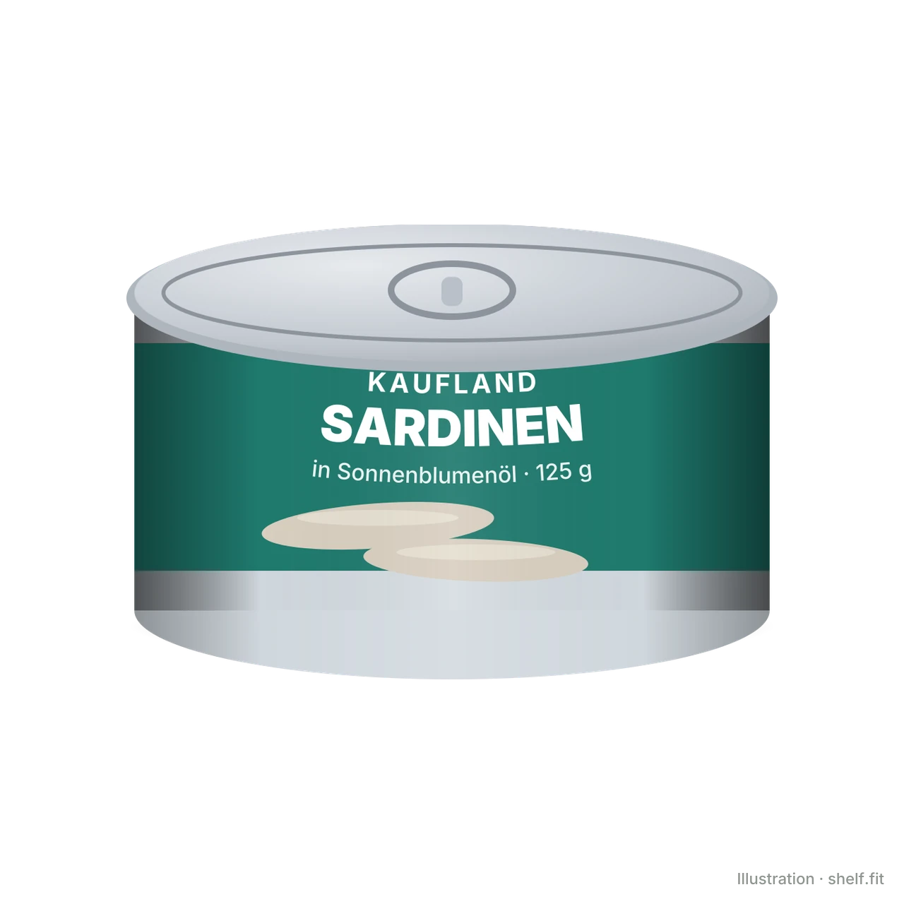 Illustration: Sardinen in Sonnenblumenöl