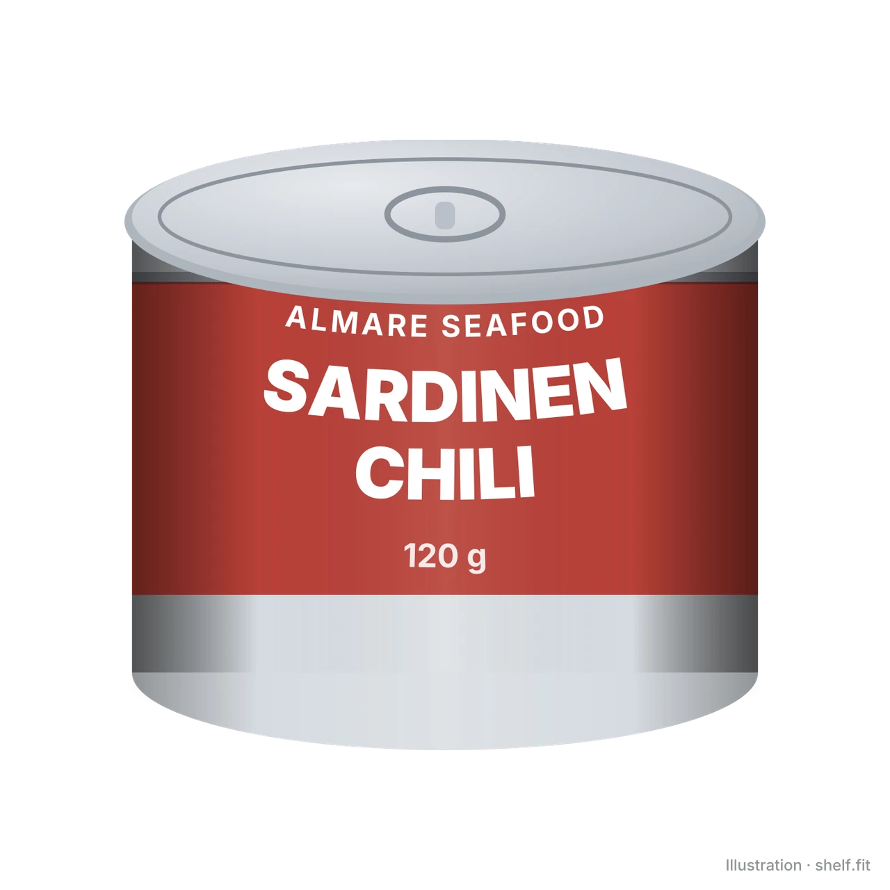 Illustration: Sardinen in Sonnenblumenöl mit Chili