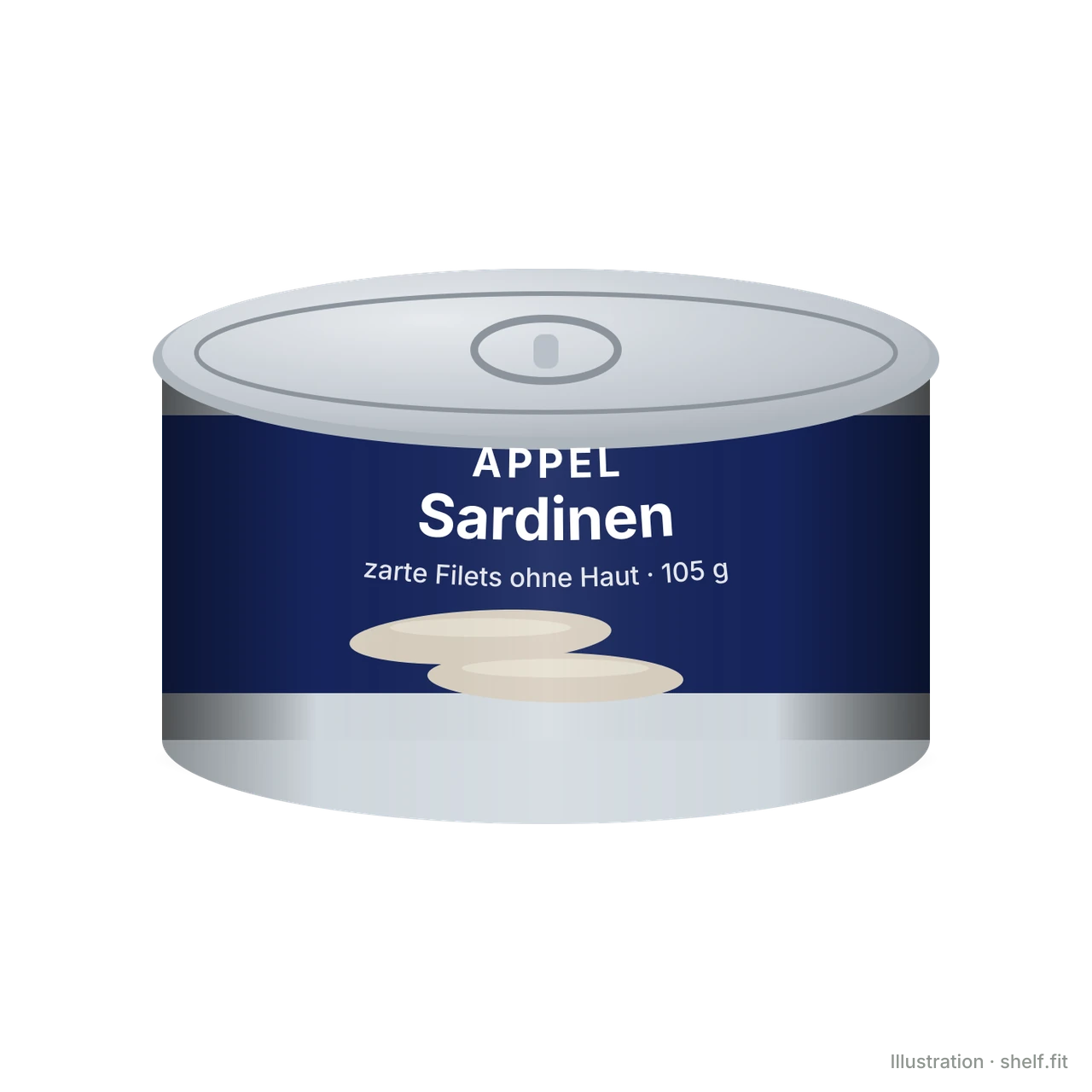Illustration: Sardinen Madeleine Rot, zarte Filets ohne Haut