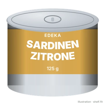 Illustration: Sardinen mit Zitrone