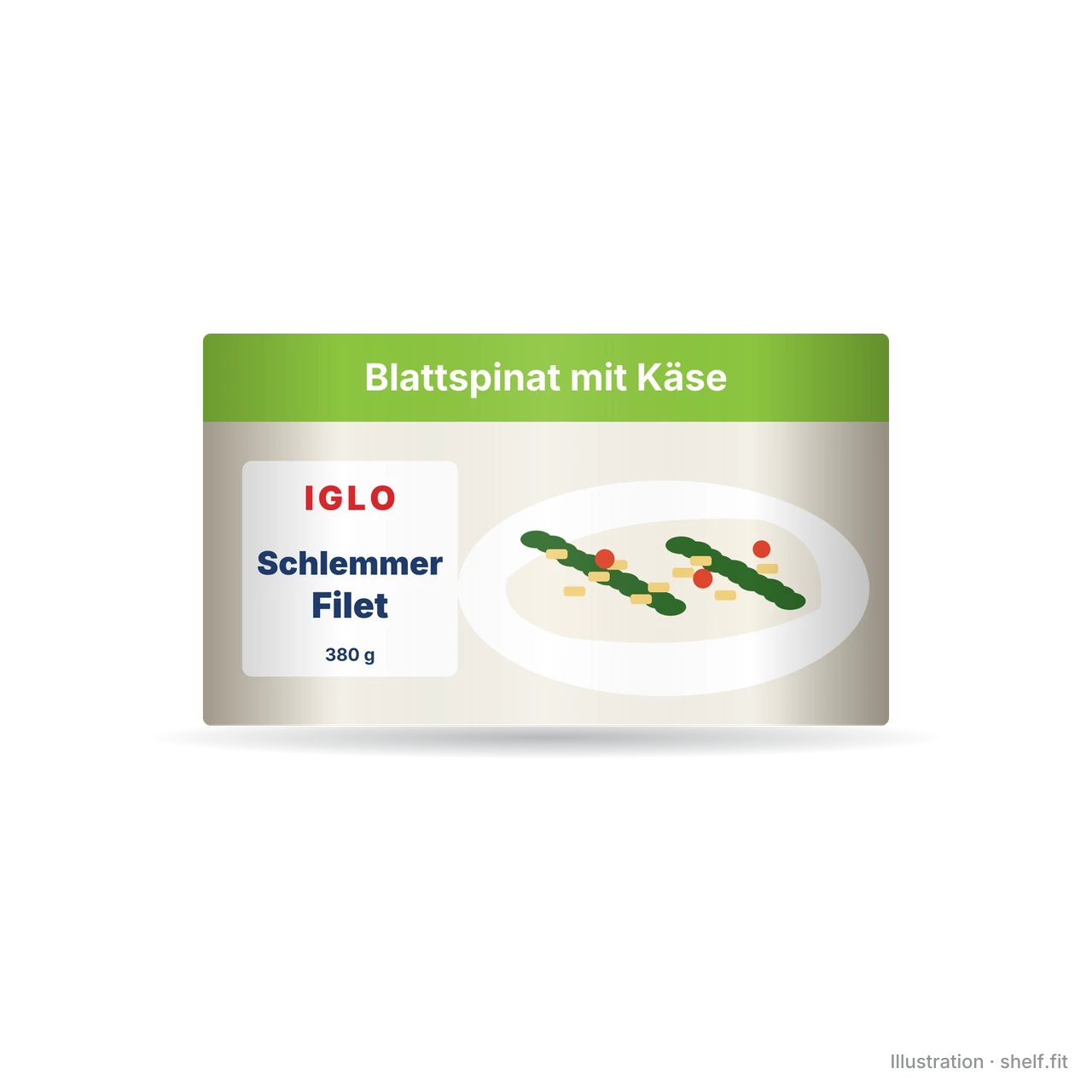 Illustration: Schlemmer-Filet Blattspinat mit Käse
