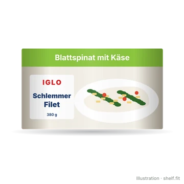 Illustration: Schlemmer-Filet Blattspinat mit Käse