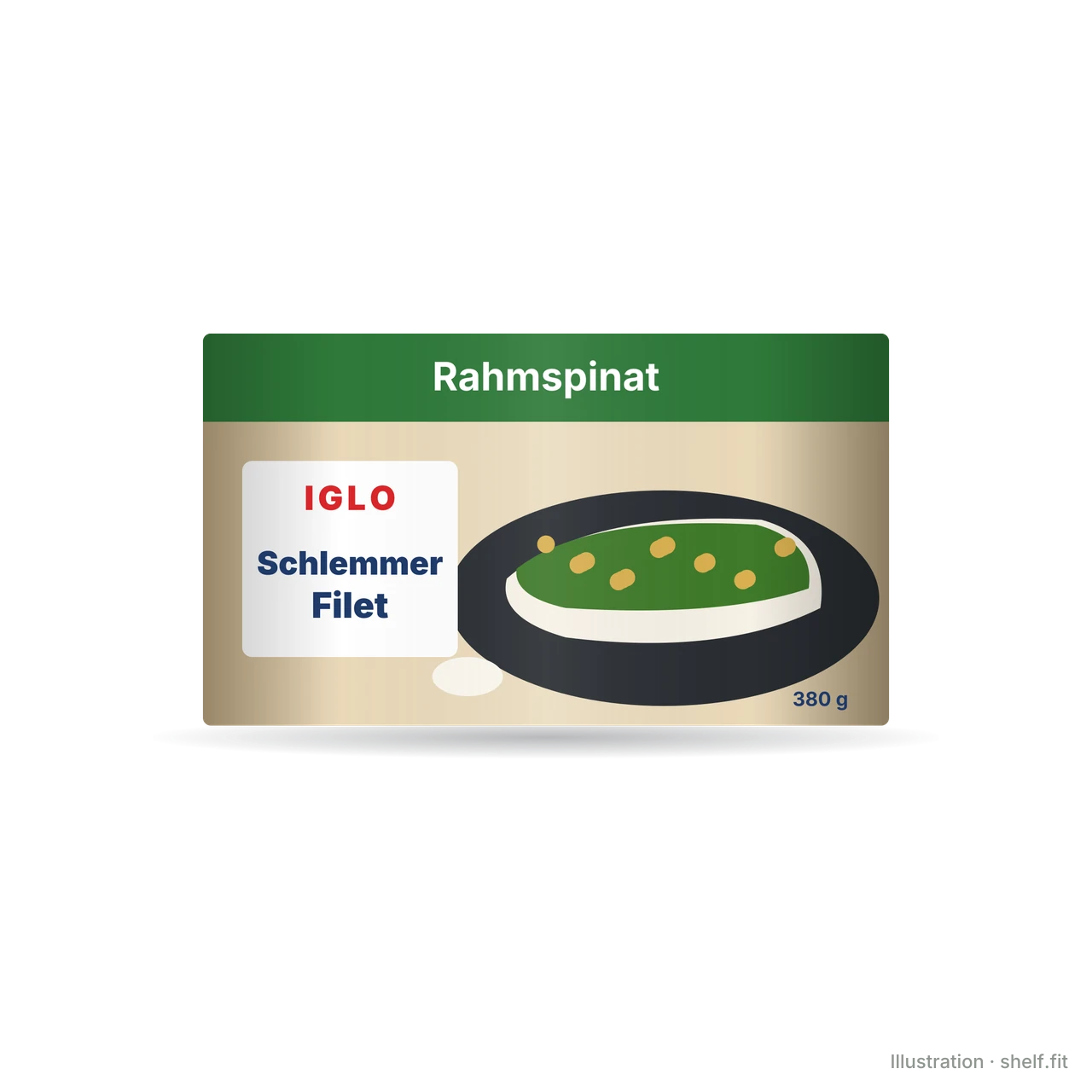 Illustration: Schlemmer-Filet Rahmspinat