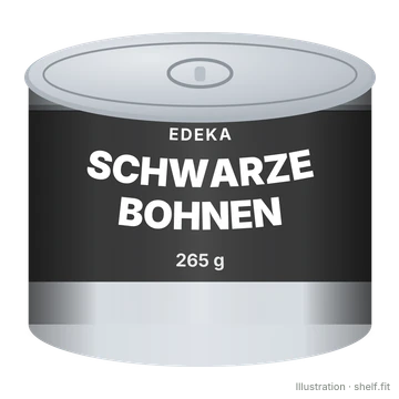 Illustration: Schwarze Bohnen