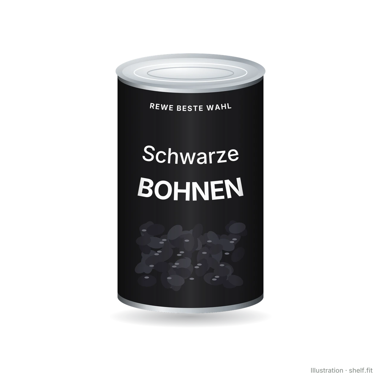 Illustration: Schwarze Bohnen