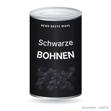 Illustration: Schwarze Bohnen