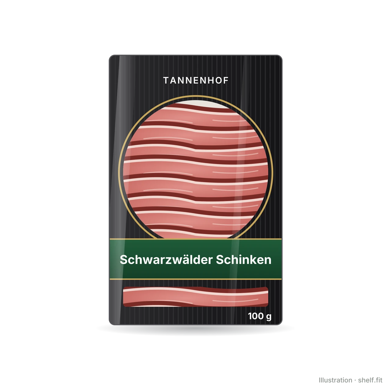 Illustration: Tannenhof Black Forest Ham pack, 100 g