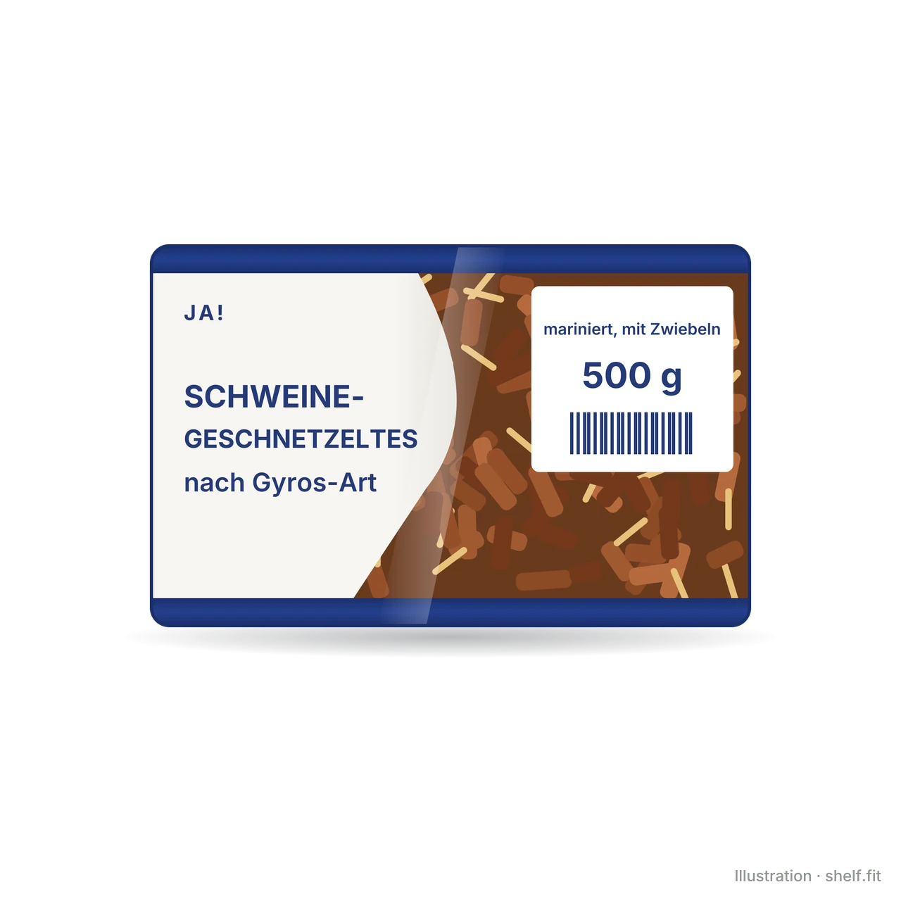 Illustration: ja! Gyros-Style Sliced Pork tray, 500 g