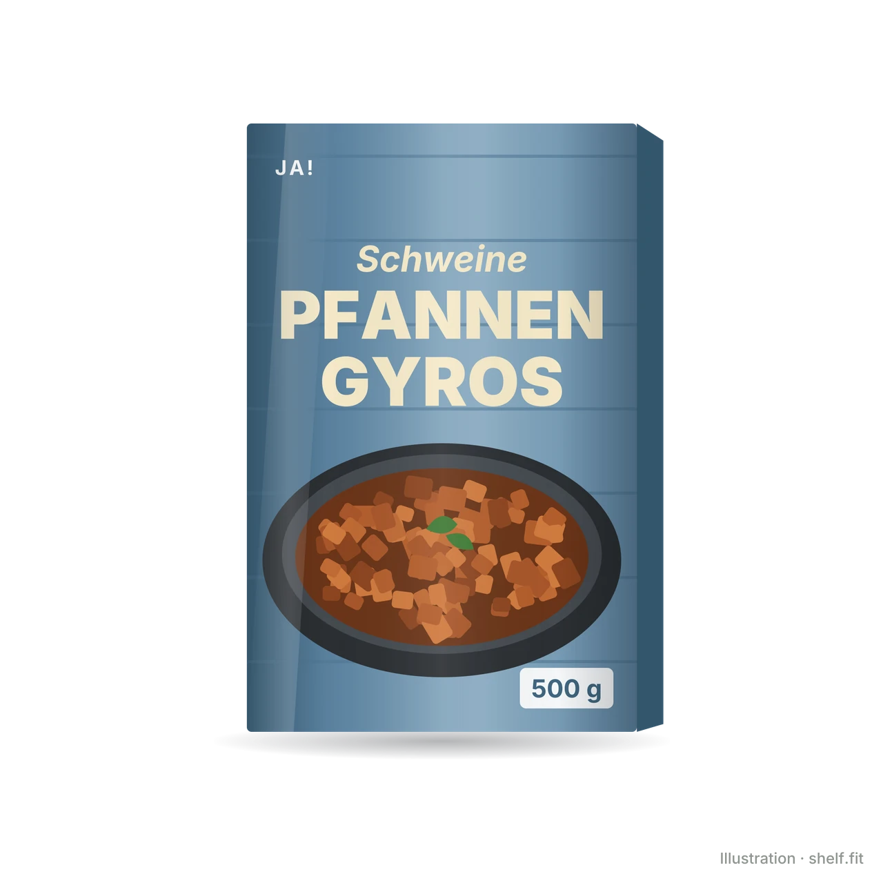 Illustration: Packung ja! Schweine Pfannengyros, 500 g