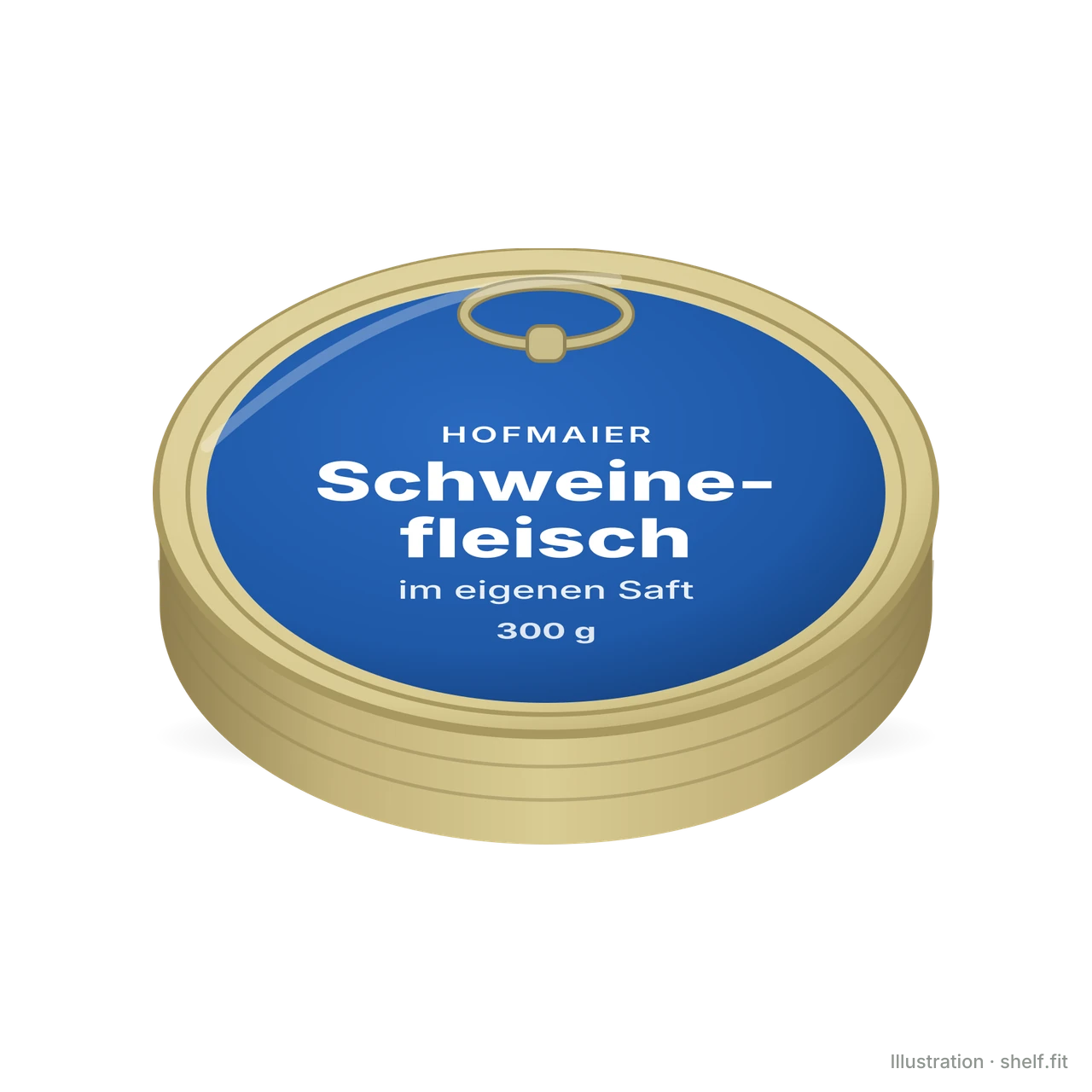 Illustration: Dose Hofmaier Schweinefleisch im eigenen Saft, 300 g