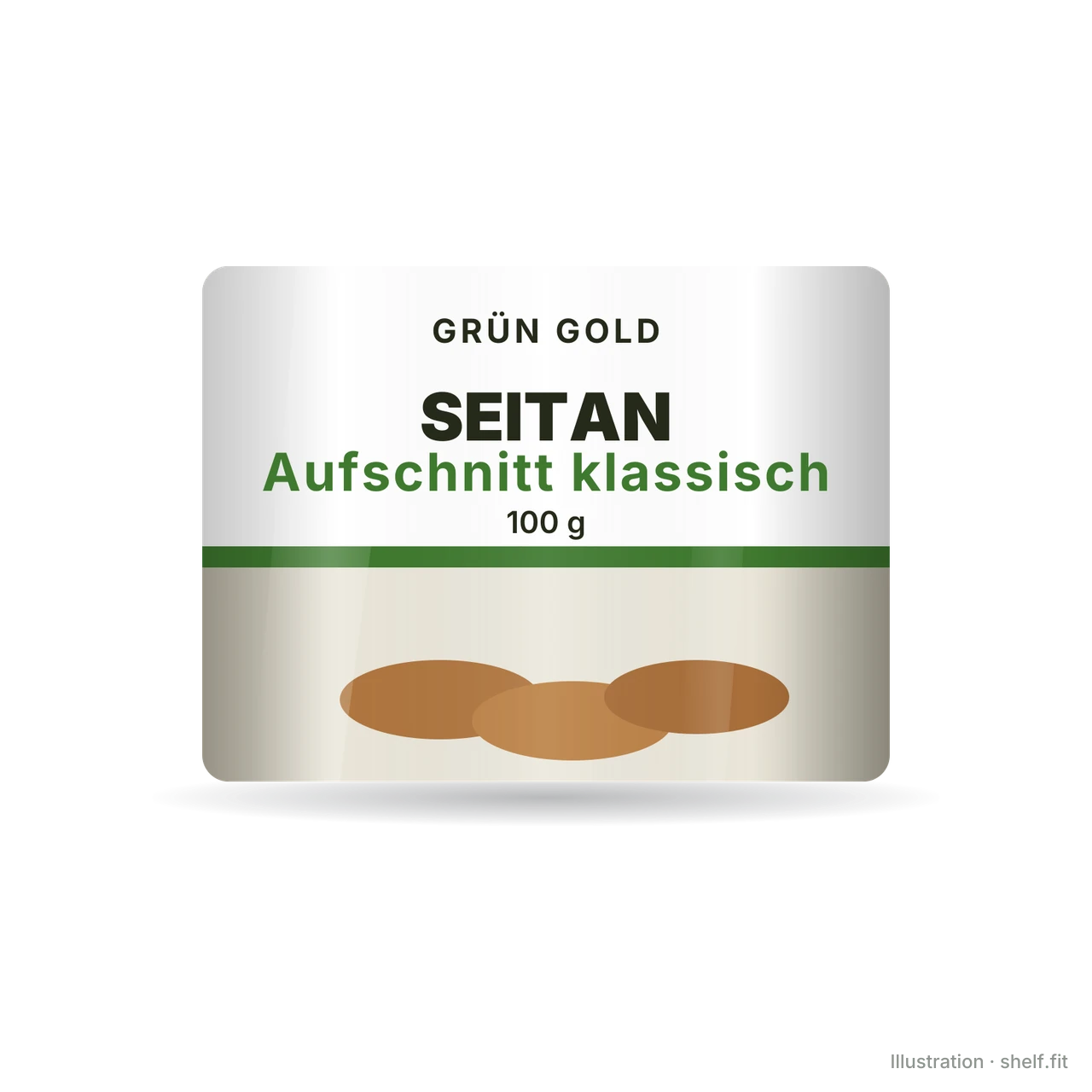 Illustration: Seitan Aufschnitt klassisch
