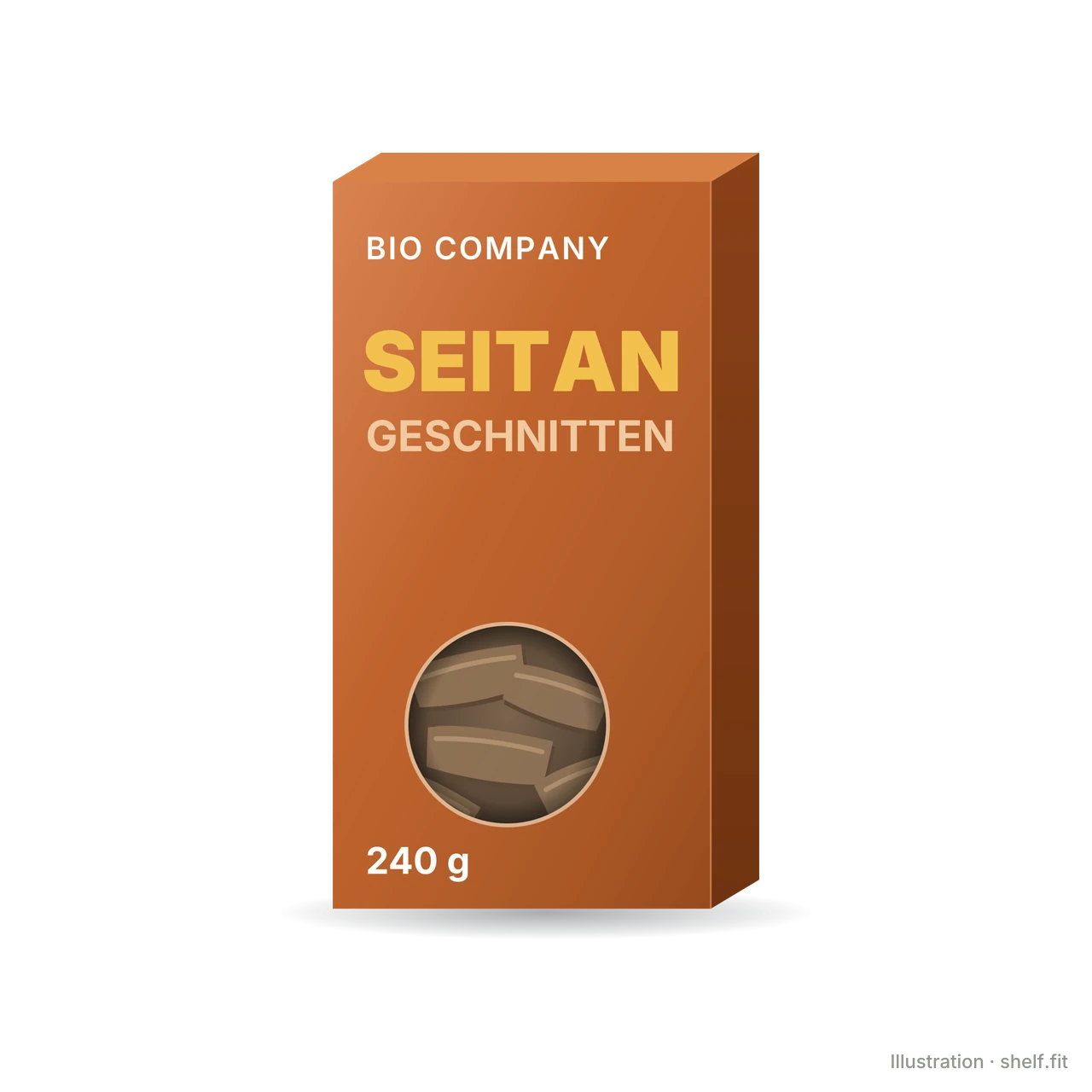 Illustration: Packung BIO COMPANY Seitan geschnitten, 240 g