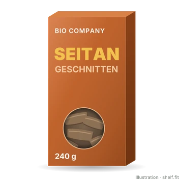 Illustration: Packung BIO COMPANY Seitan geschnitten, 240 g