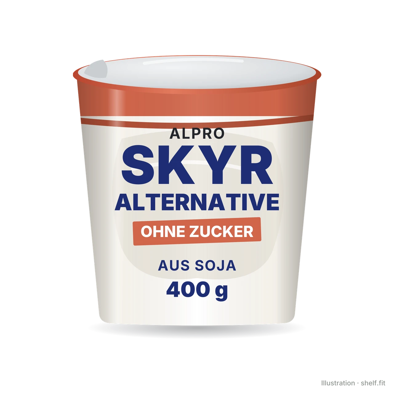 Illustration: Alpro soya Skyr Alternative No Sugar cup, 400 g