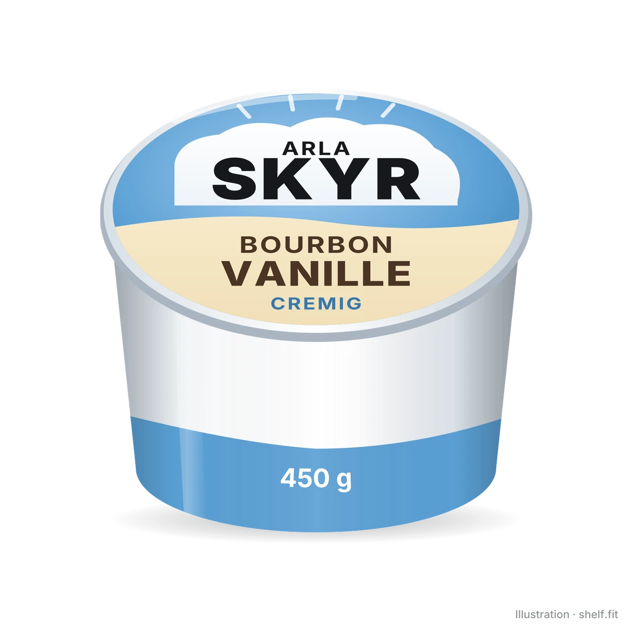 Illustration: Becher Arla Skyr Bourbon Vanille, 450 g