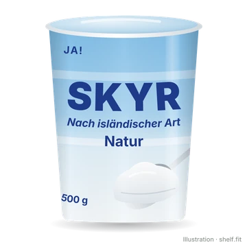 Illustration: ja! Skyr Natur, 500-g-Becher