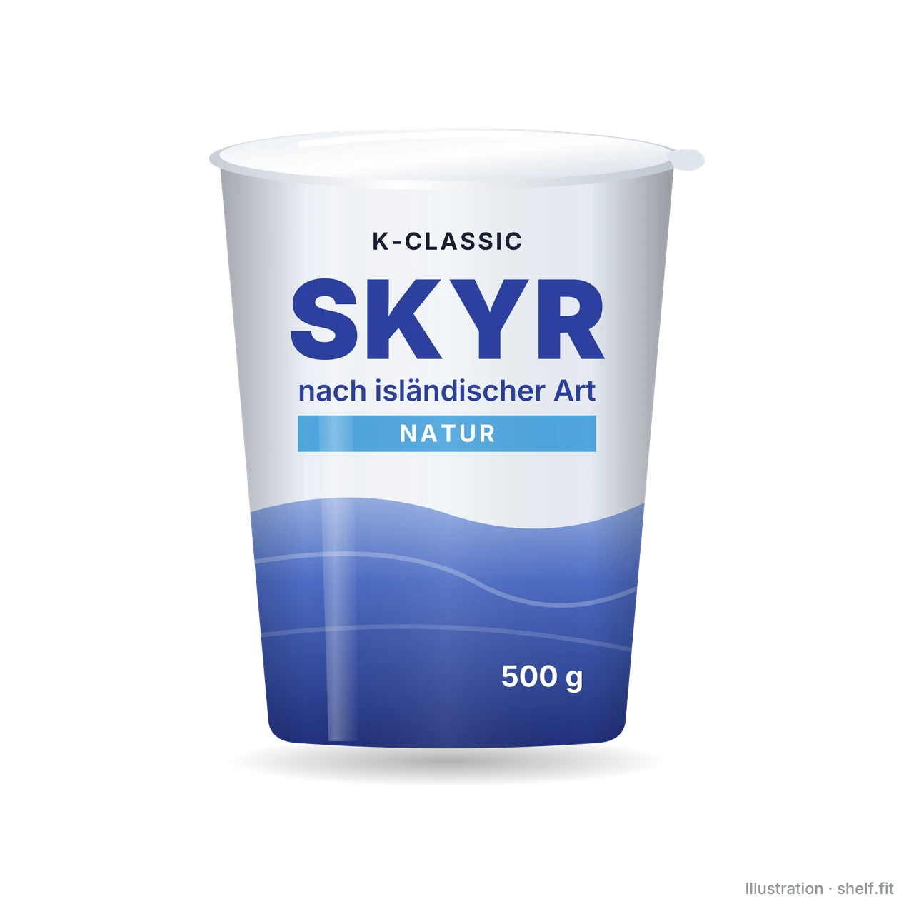 Illustration: K-Classic Skyr Natur, 500-g-Becher