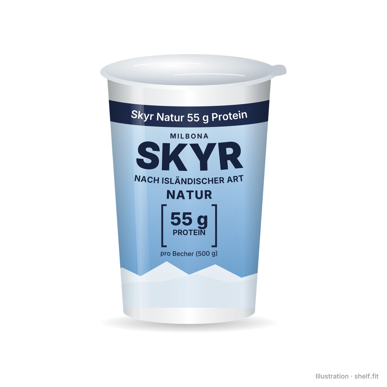 Illustration: Becher Milbona Skyr Natur, 500 g