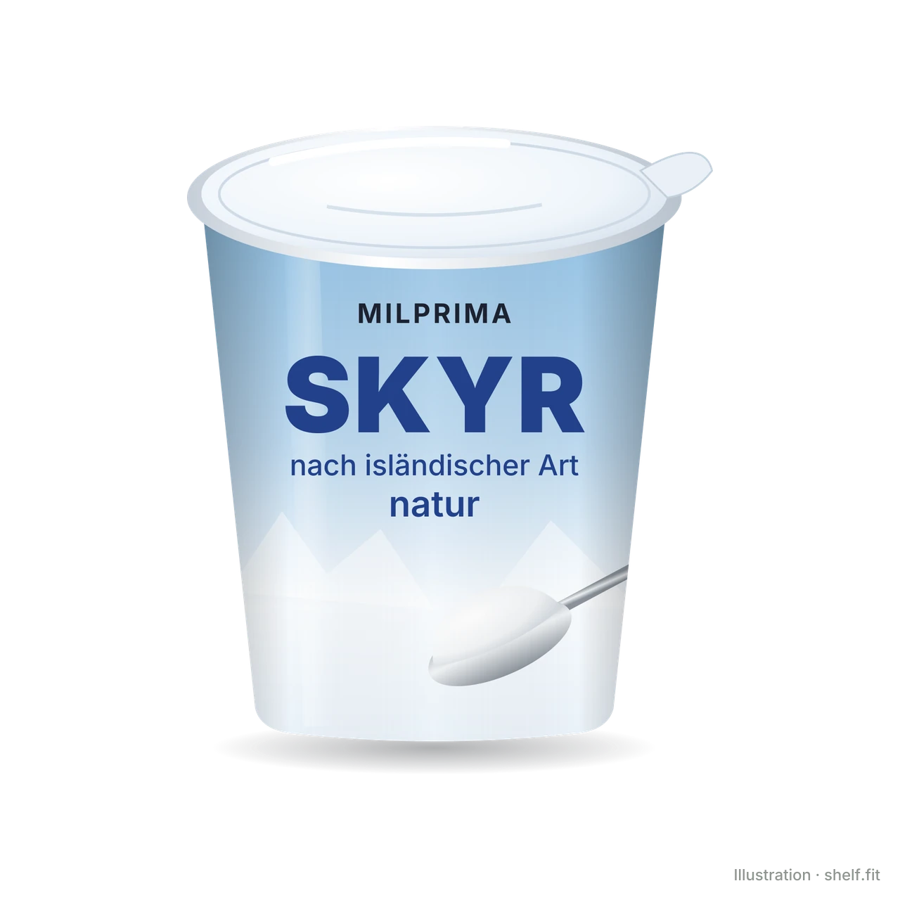 Illustration: Milprima Skyr Natur, 500-g-Becher