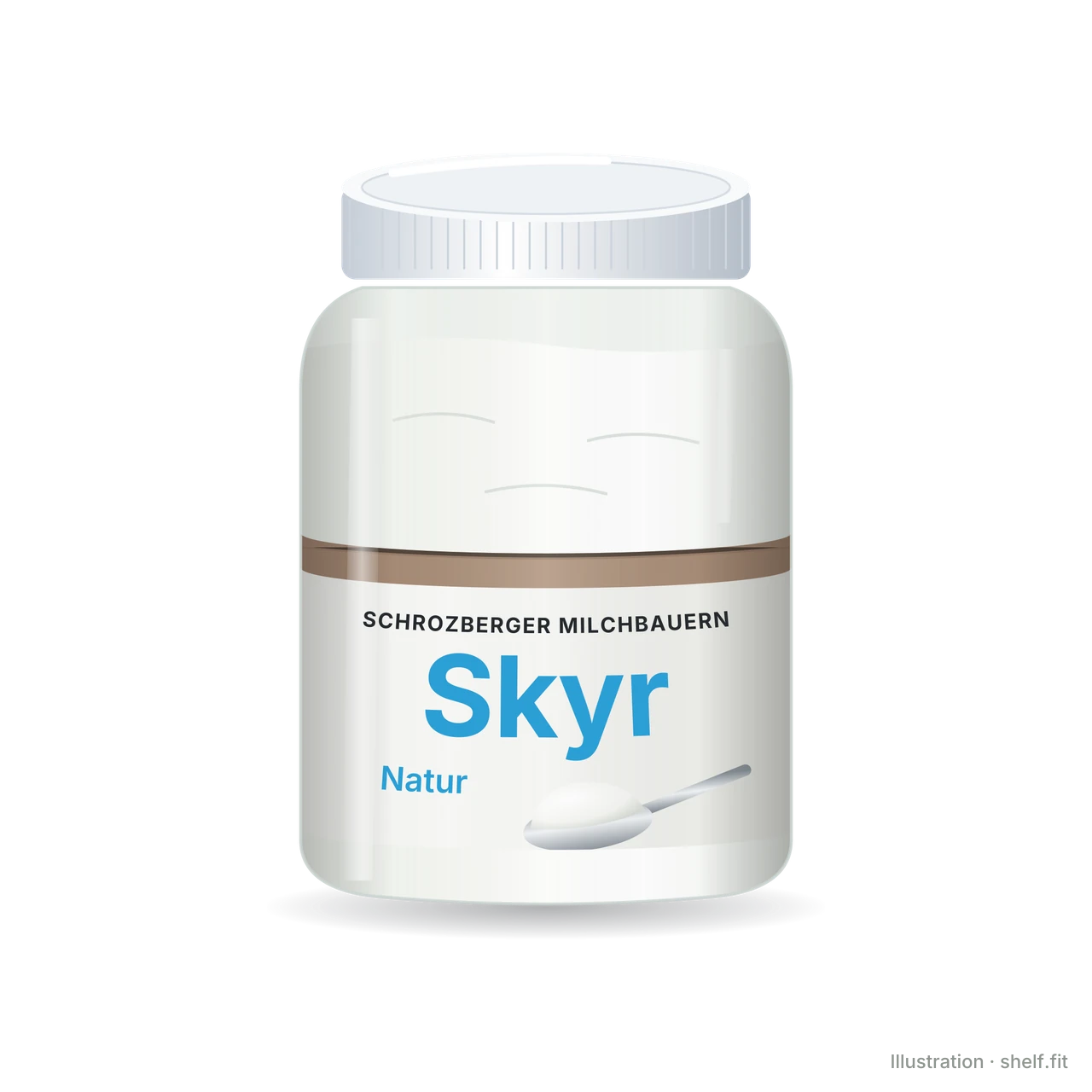 Illustration: Schrozberger Milchbauern Skyr Natur, 500-g-Becher