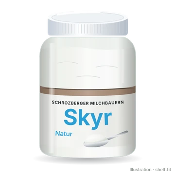 Illustration: Schrozberger Milchbauern Skyr Natur, 500-g-Becher
