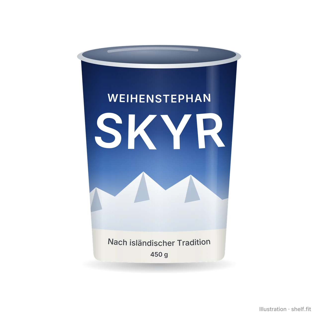 Illustration: Weihenstephan Skyr Natur, 450-g-Becher