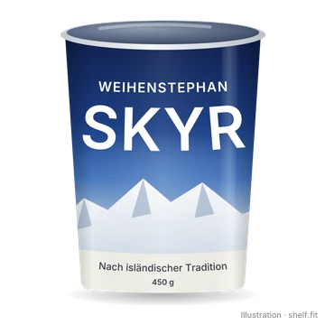 Illustration: Weihenstephan Skyr Natur, 450-g-Becher