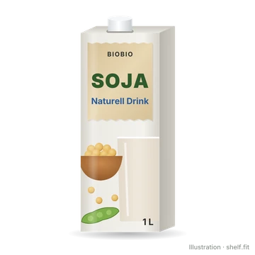 Illustration: Packung BioBio Soja Naturell Drink, 1-l-Packung