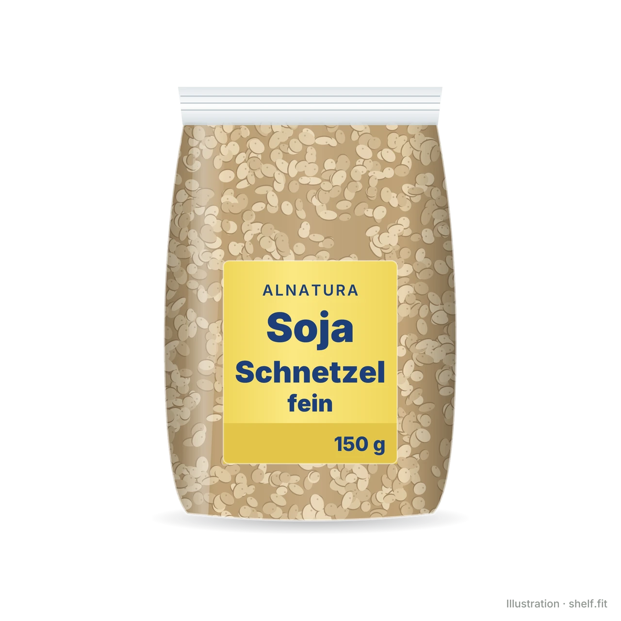 Illustration: Beutel Alnatura Soja Schnetzel fein, 150 g