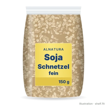 Illustration: Beutel Alnatura Soja Schnetzel fein, 150 g