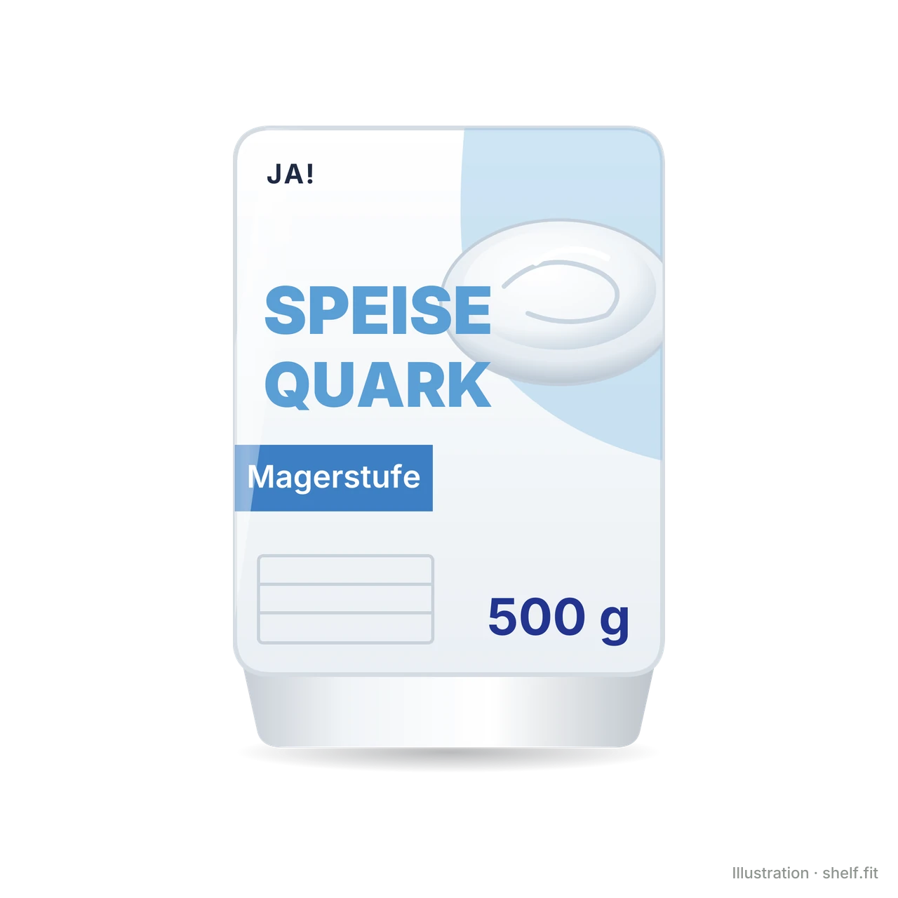 Illustration: Becher ja! Speisequark Magerstufe, 500 g