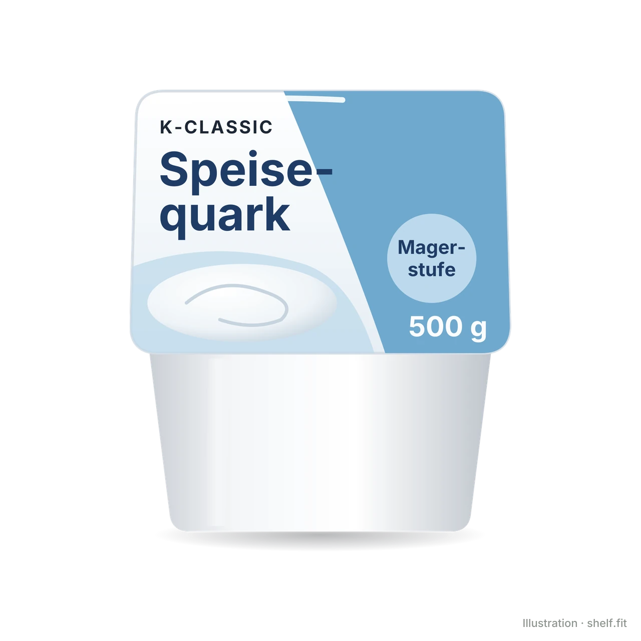 Illustration: Becher K-Classic Speisequark Magerstufe, 500 g