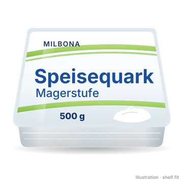 Illustration: Becher Milbona Speisequark Magerstufe, 500 g
