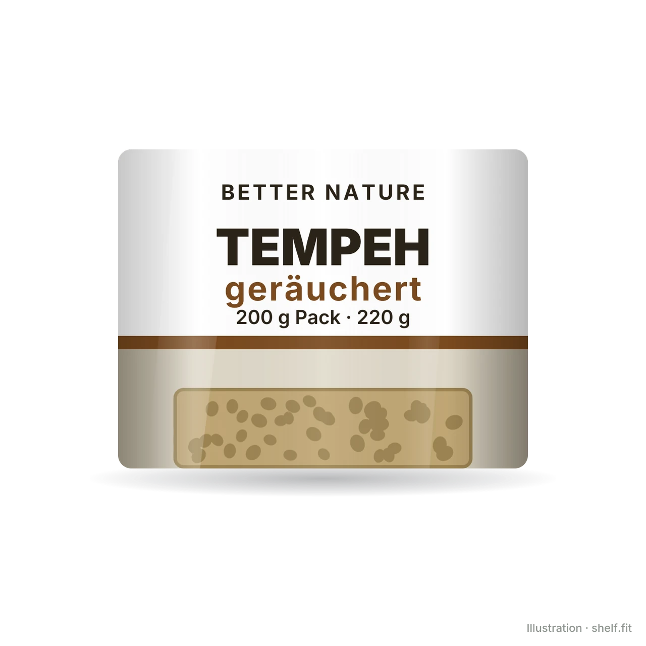 Illustration: Tempeh geräuchert
