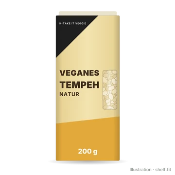 Illustration: Veganes Tempeh Natur